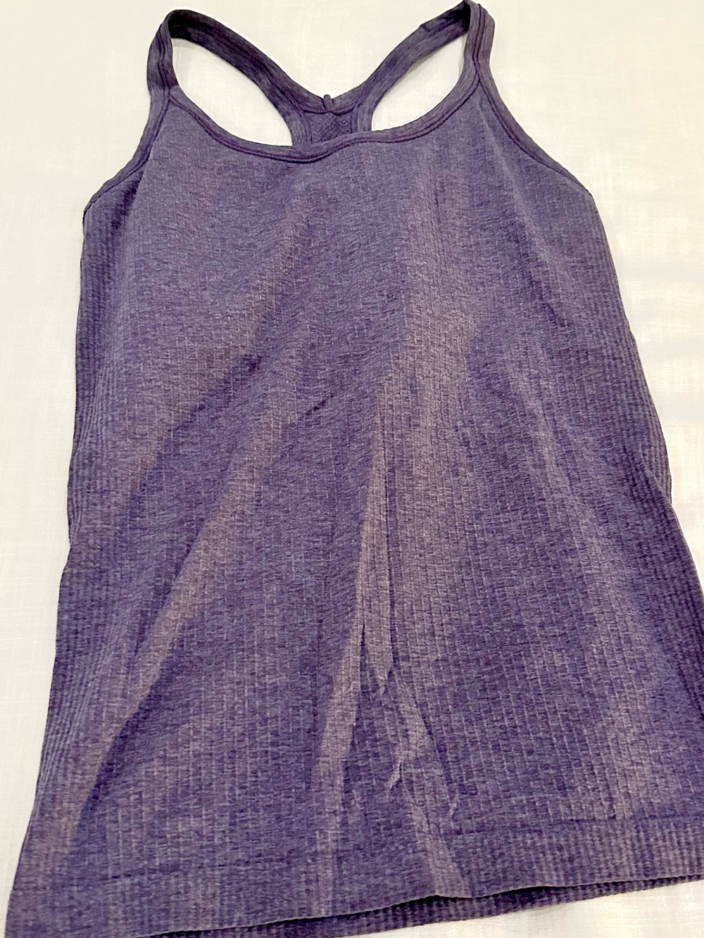 Lululemon Racerback Tank Top Built-In Shelf Bra Purple Heather Size 6